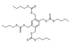 Buy cheap C,​C',​C'',​C''''-​[1,​2,​4,​5-​Benzenetetrayltetrak​Is(Methylene)​] Tetrakis(C-​Butyl Carbonotrithioate) from wholesalers