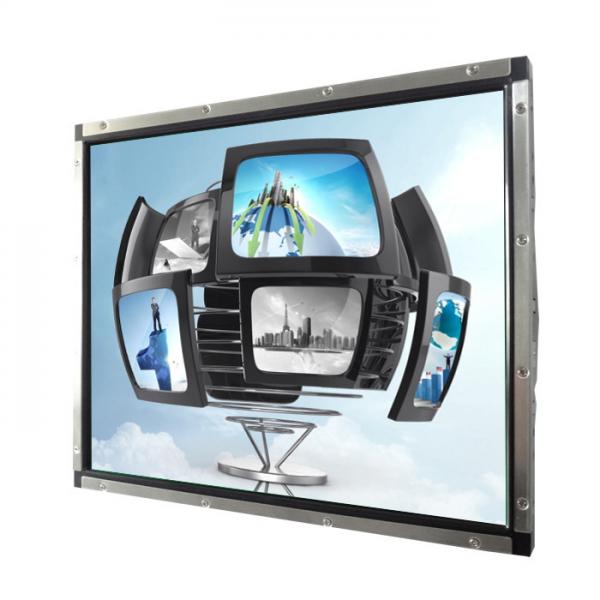 Quality 17 inch industrial rear mount SAW touchscreen LCD Monintor Display with VGA,DVI,HDMI input for industrial control for sale