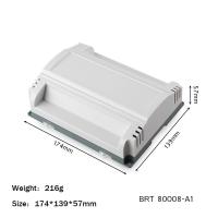 Buy cheap 174*139*57mm Plastic Control Box PLC Enclosure Din Rail ABS Fireproof DIY PCB product