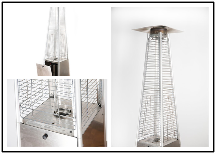 Buy cheap Tall Quartz Glass Tube Patio Heater , Powder Coated / Stainless Steel Gas Patio Heater product