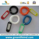Buy cheap Plastic Rectangle Name Tag Attaching Solid Color Wrist Coil Chain from wholesalers