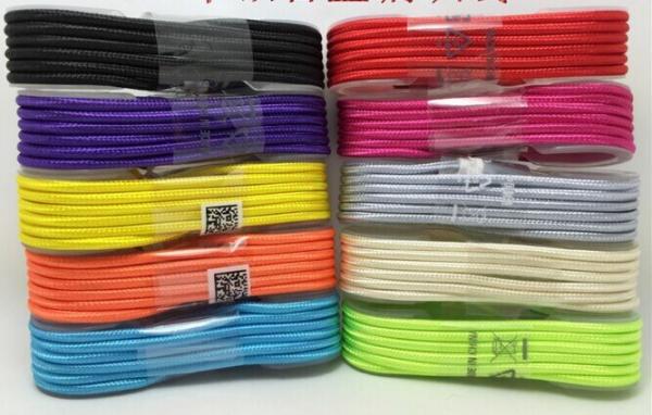 Quality Braided USB Charging Cable For Samsung iphone HTC Sony LG Micro USB Wire Metal Head Plug for sale