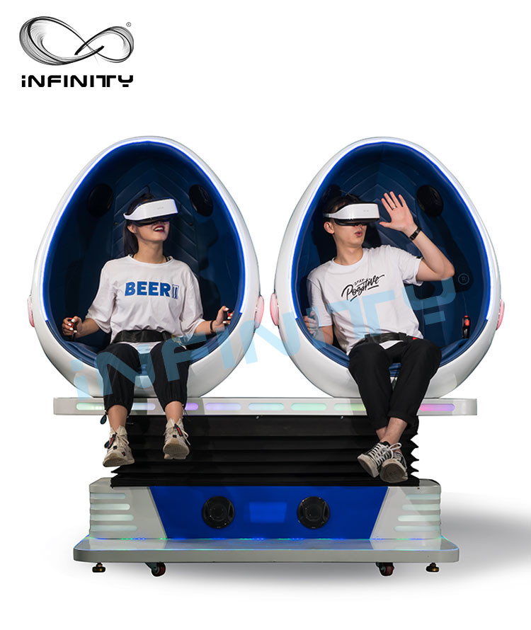 Buy cheap Double Seater Virtual Reality Capsule , Free Vision 9D Egg Cinema For Adult product
