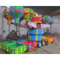 32 Seats Trailer Mounted Rides With Colorful Balloons And Beautiful Cabins