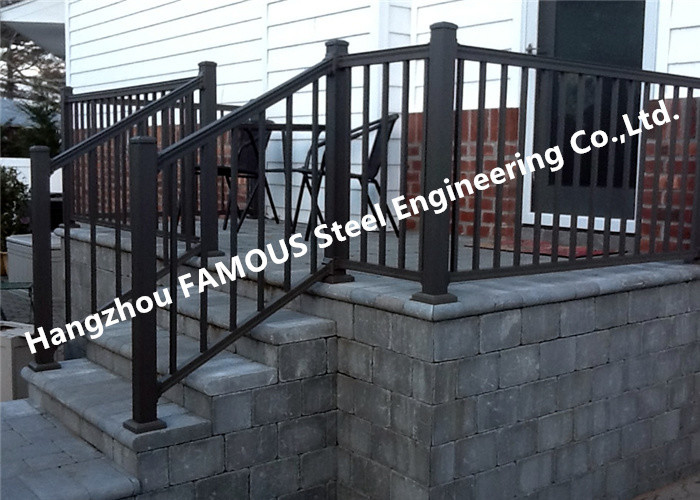 Buy cheap Oxidation Corrosion Resistant Hotel Stair Hand Railings , Special Spraying Aluminium Stair Handrail from wholesalers