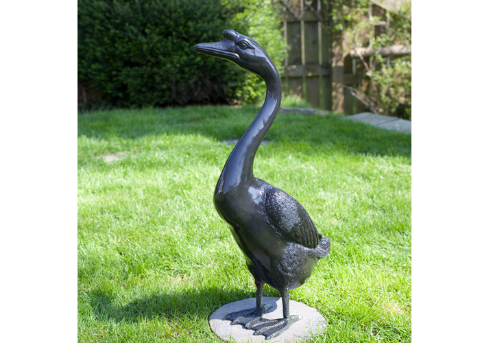 Buy cheap Outdoor Modern Life Size Bronze Statue Casting Finish Animal Goose Sculpture product