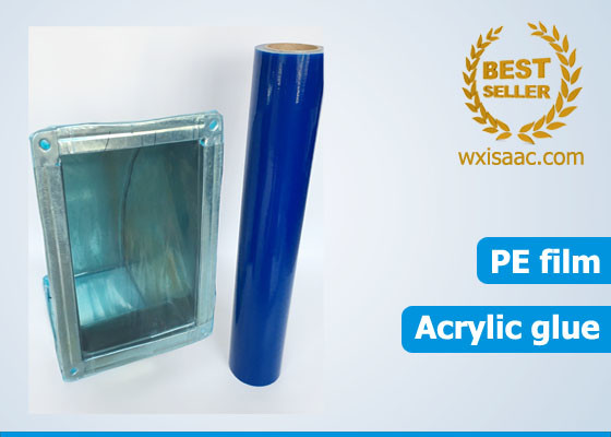 Buy cheap Cut resistant hvac duct and vent protection film blue temporary pe protective film from wholesalers