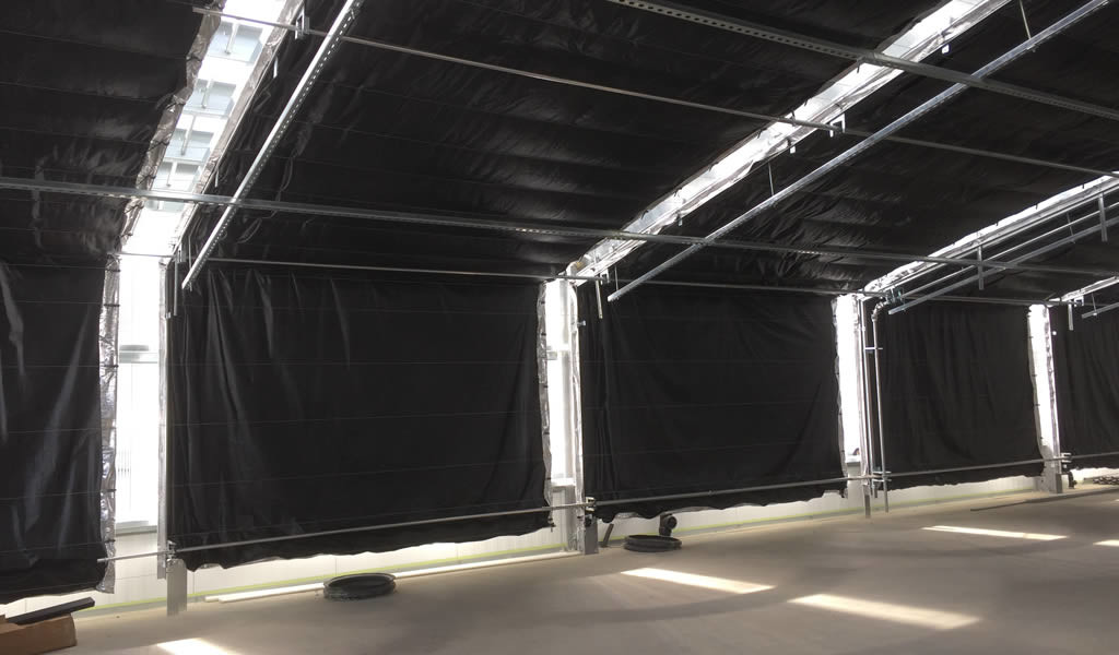 Buy cheap Flexible Automated Light Deprivation Greenhouse Cover Material 3 Layers All Black Woven Mesh from wholesalers