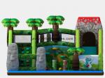 Buy cheap Inflatable Rock Climbing Slide / Green Theme Slide Inflatable Forest Dinosaur Theme Fun City from wholesalers