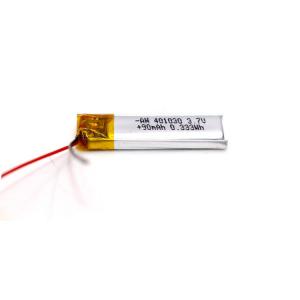 Buy cheap PL401030 90mAh 3.7 Volt Li Polymer Battery product