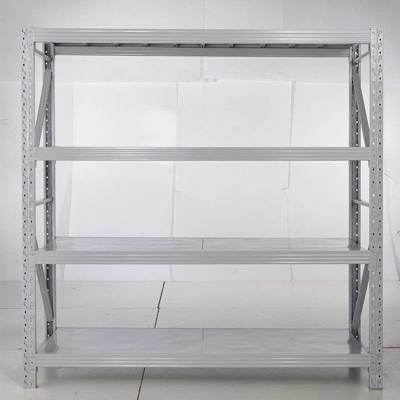 Buy cheap 4 Tier Medium Duty Racking ODM Metal Rack Assembly Silver product