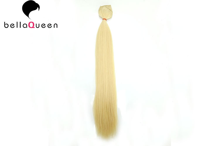 Buy cheap Straight 100g 613 Golden Blonde Clip In Human Hair Extension With Pure Color product