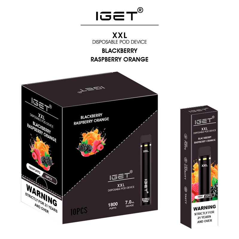 Buy cheap 35 kinds flavor Different box packaging IGET XXL Disposable 5% nicotine salt vape pen from wholesalers