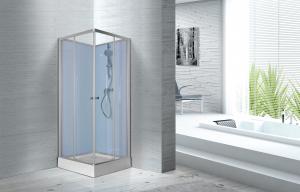 Buy cheap Fitness Halls 800 X 800 X 2250mm Glass Shower Stalls With Silver Aluminum Frame product