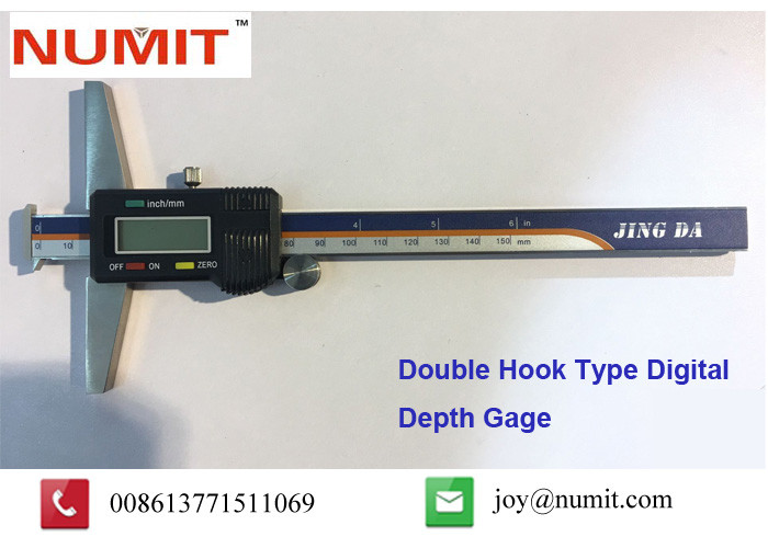 Buy cheap 150mm 200mm 300mm Double Hook Type Depth Vernier Caliper Accuracy ±0.03mm from wholesalers