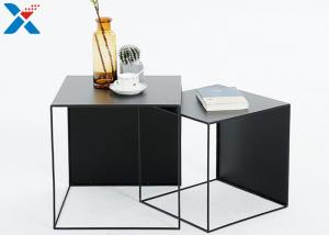 Buy cheap Creative American Square Acrylic Table / Acrylic Sofa Table With Iron Frame product