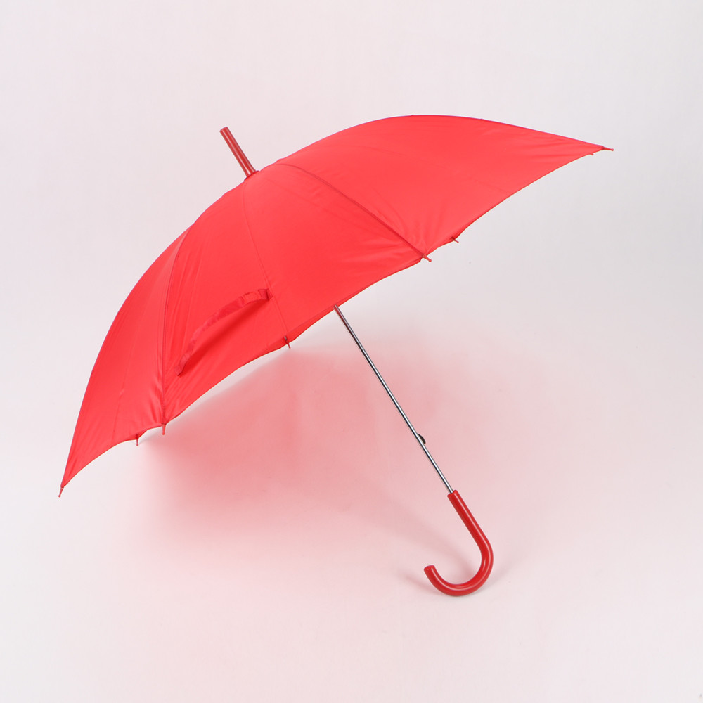 Buy cheap Red Light Selfie Stick Umbrella , Ladies Wooden Hook Handle Umbrella Durable product