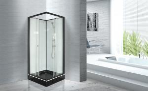 Buy cheap Popular Bathroom Glass Shower Cabins 800 X 800 With Square Black ABS Tray product