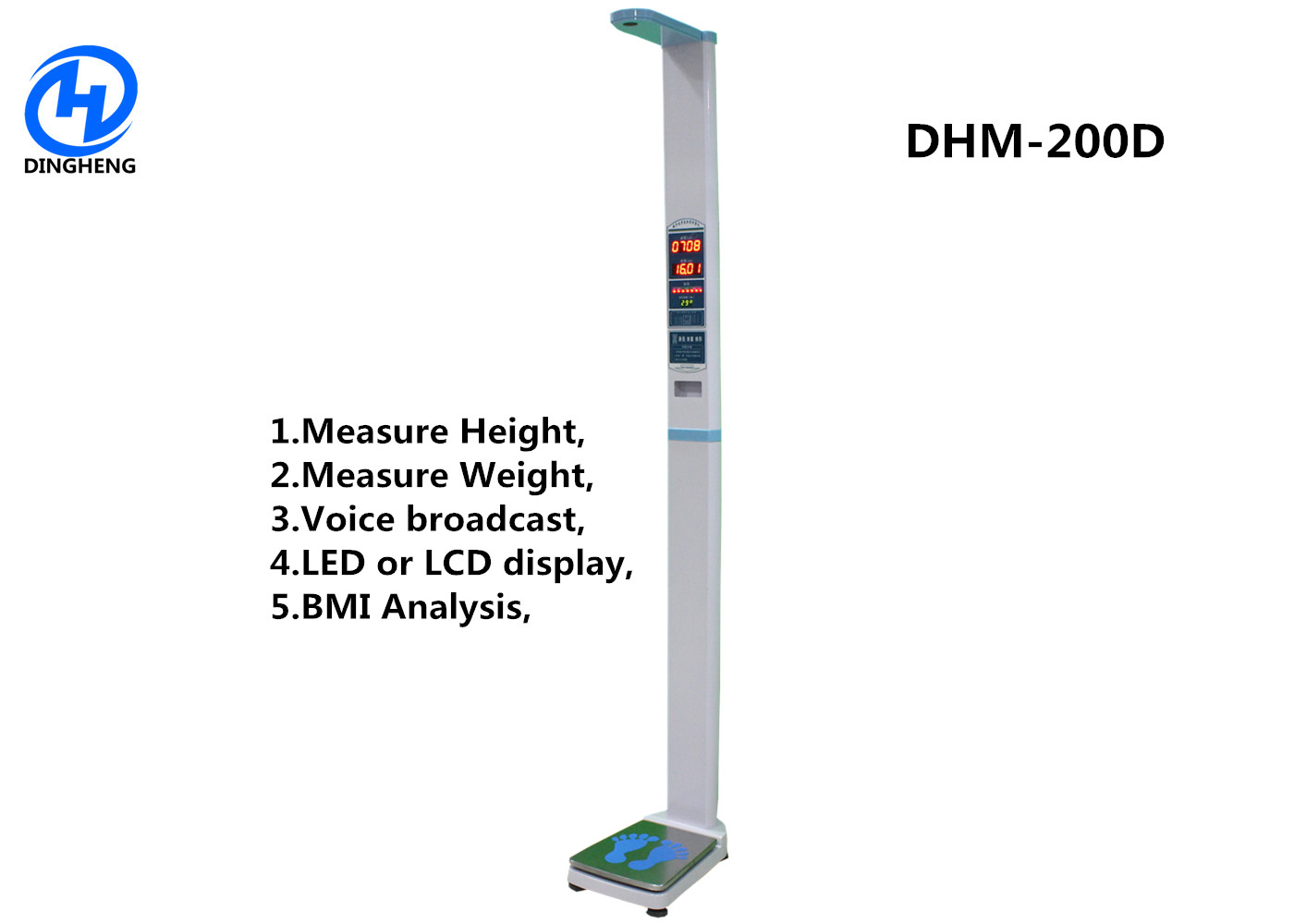 Buy cheap DHM-200D Medical Height weight scales with Thermla printer and Digital display product