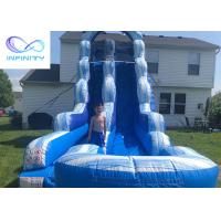 Buy cheap High Quality PVC Inflatable Slide Beach Water Jumping Water Slides product