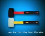 Buy cheap Rubber mallets with fiberglass handle, rubber mallet with fiberglass TPR handle from wholesalers