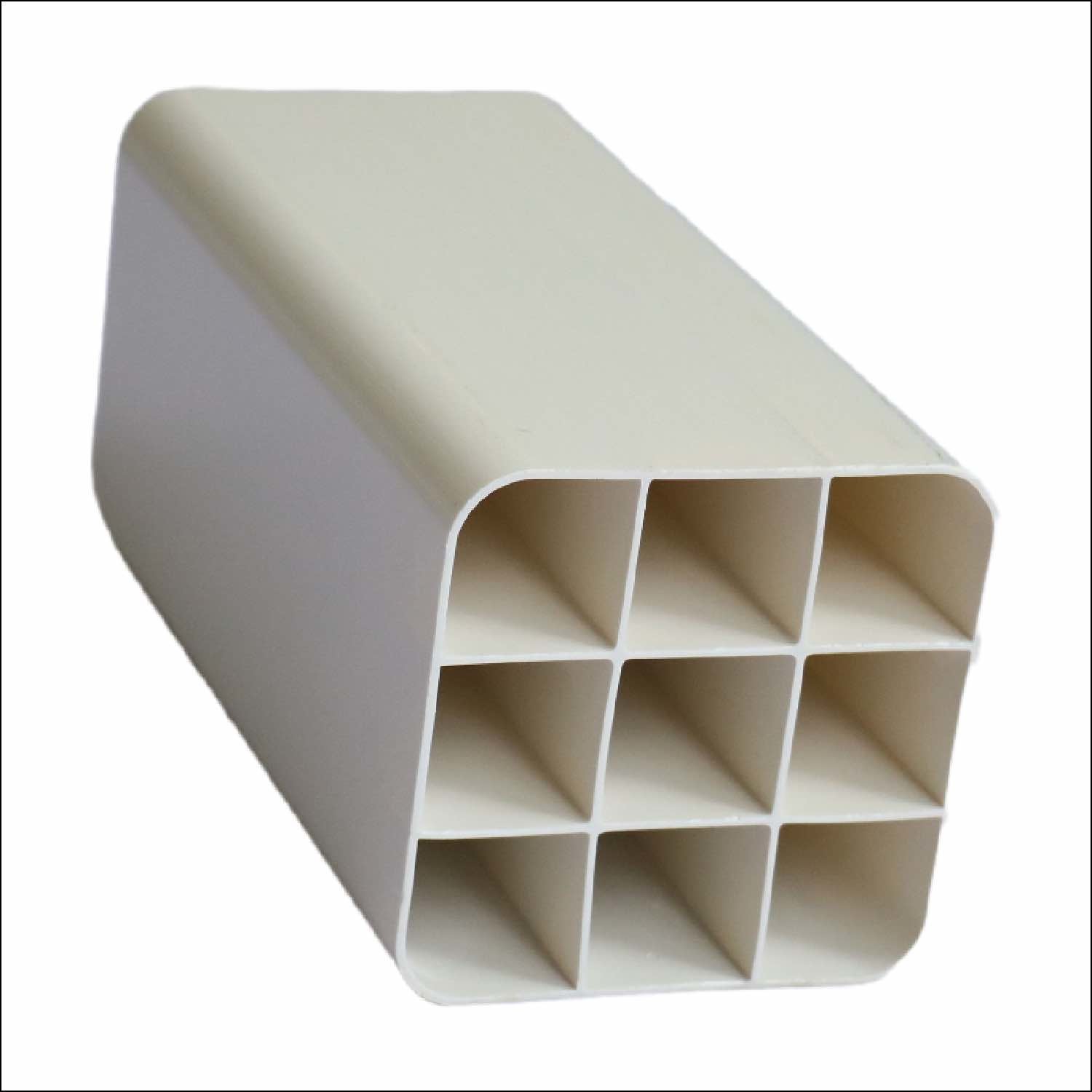 Buy cheap ISO4427 Multi Hole Plum Shaped Square UPVC Pipe 4m 6m Length product