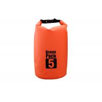 Orange Waterproof Dry Pouch / Kayak Bag Eco Friendly For Beach Mats Towel
