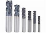Buy cheap CNC HRC45-50 Solid Carbide End Mills For Aluminum , Steel , Cast Iron from wholesalers