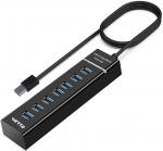 Buy cheap LED 3.0 7 Port USB HUB Splitter ABS 1.2m Extra USB Ports For Laptop FCC from wholesalers