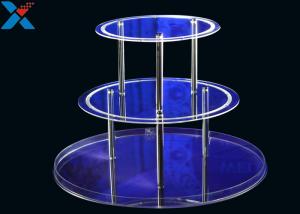 Buy cheap Round 3 Layers Acrylic Display Stands For Wedding Environmental And Recyclable product