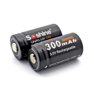 Buy cheap Soshine LiFePo4 battery 15266( IFR CR2) 3.2V Protected:300mAh product