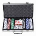 Buy cheap Deluxe Poker Set in Aluminum Case, 300 Chip Set from wholesalers