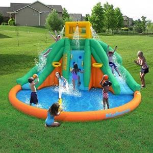 Buy cheap Kids PVC Giant Inflatable Water Slide With Swimming Pool SGS Certification product