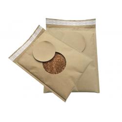 China Fully Biodegradable Cellular Shaped Paper lining Padded Bag Custom Mailer Logo for sale