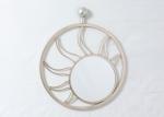 Buy cheap Colored Circular Rose Gold Sun Mirror Wall Decor from wholesalers