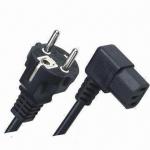 Buy cheap IEC60320/IECC13 Right Angle Power Cord, Compliant with the RoHS Directive from wholesalers