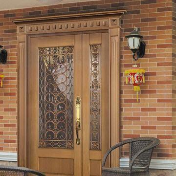 Buy cheap Luxury Copper Door with Mosaic Type Thong, Made of Copper/Brass/Bronze, OEM Orders are Welcome from wholesalers