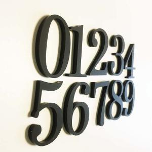 Buy cheap Black Matte Acrylic House Number Plaques Signs Recyclable OEM ODM product