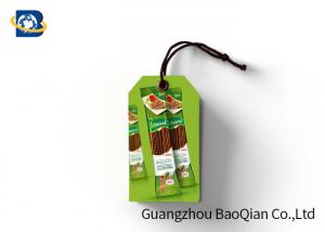 Buy cheap Paper 3D Custom Printed Hang Tags With String , Custom Swing Tags For Food product