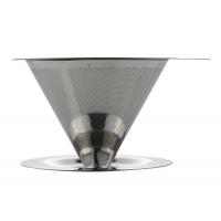 98MM Stainless Steel Coffee Dripper Paperless For Coffee Making , FDA  / LFGB Listed