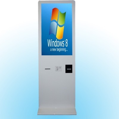 Buy cheap Ticket Vending Self Service Kiosk With Barcode Scanner / Tempered Glass from wholesalers