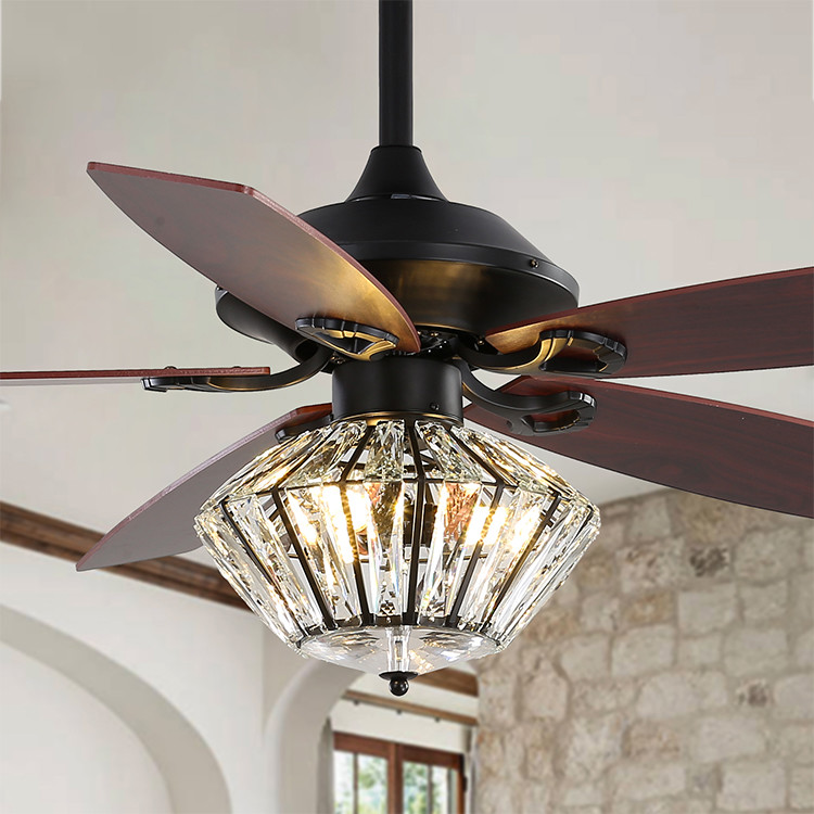 Buy cheap 65W 120V Living Room Decorative Ceiling Fans / Sparkly Ceiling Fan Super Brightness from wholesalers