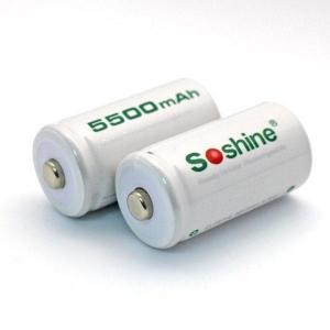 Buy cheap Soshine C Size Rechargeable Batteries NiMH 5500mAh product