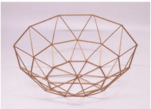 Quality Modern Home 10cm Height Metal Wire Fruit Basket for sale