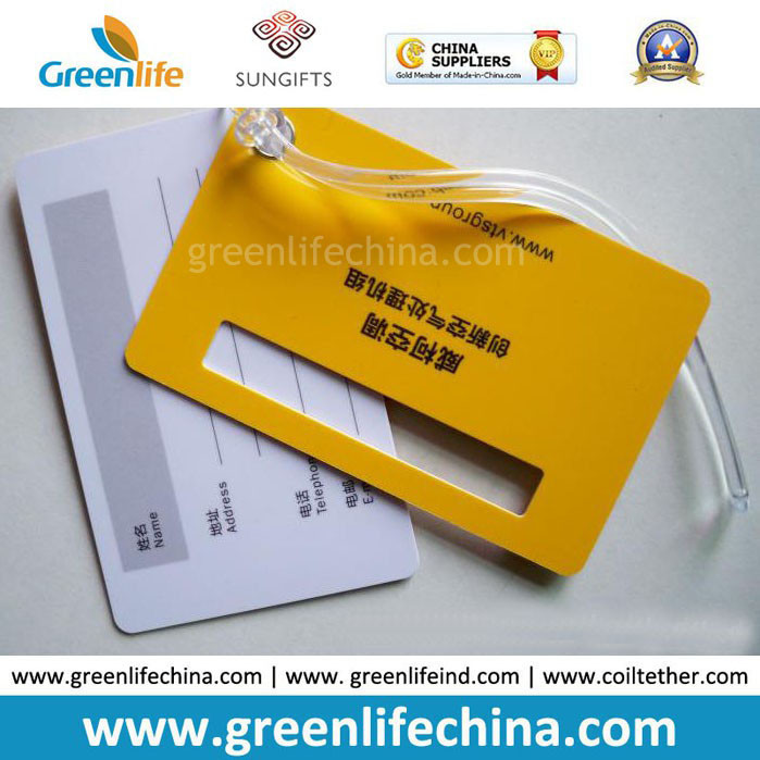 Buy cheap China Promotional Two PVC Hard Cards Together Luggage Hang Tag product