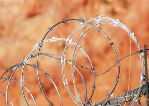 Buy cheap Durable Concertina Cbt 65 Razor Wire Concertina Coils Hot Dipped Galvanized product
