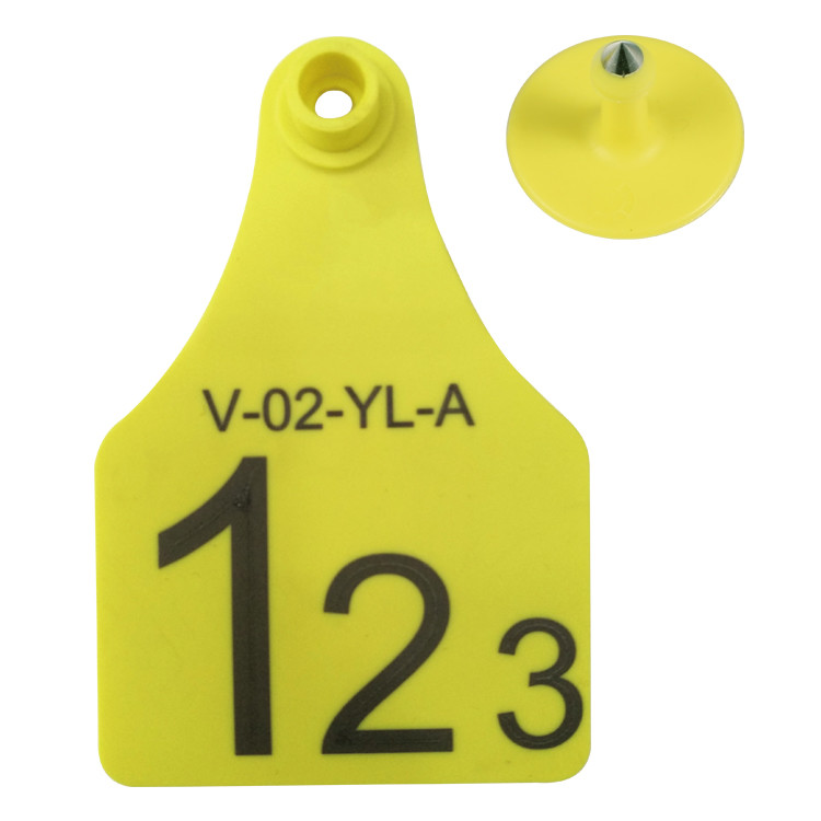 Buy cheap Cattle Tracking Electronic Ear Tags , Sheep / Cow Ear Tags 350N Tension product