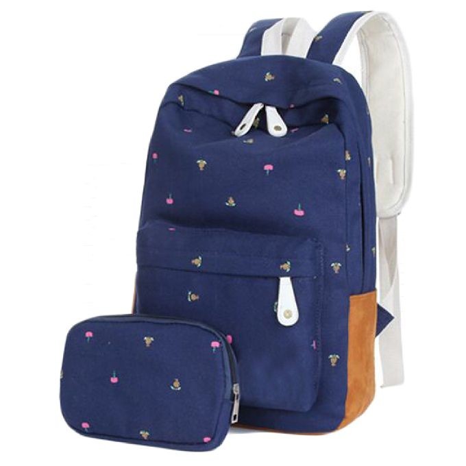 Buy cheap ODM Leaf Printing Canvas School Bag For Teenagers Girls from wholesalers