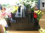 Buy cheap Corrugated Plastic Floral Display Stand 3 Step 4 Step For Flower Shop from wholesalers