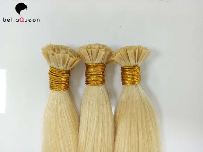 Buy cheap 12'' to 30'' Indian Remy Hair Natural Straight 613# color U-tip Hair Extension product